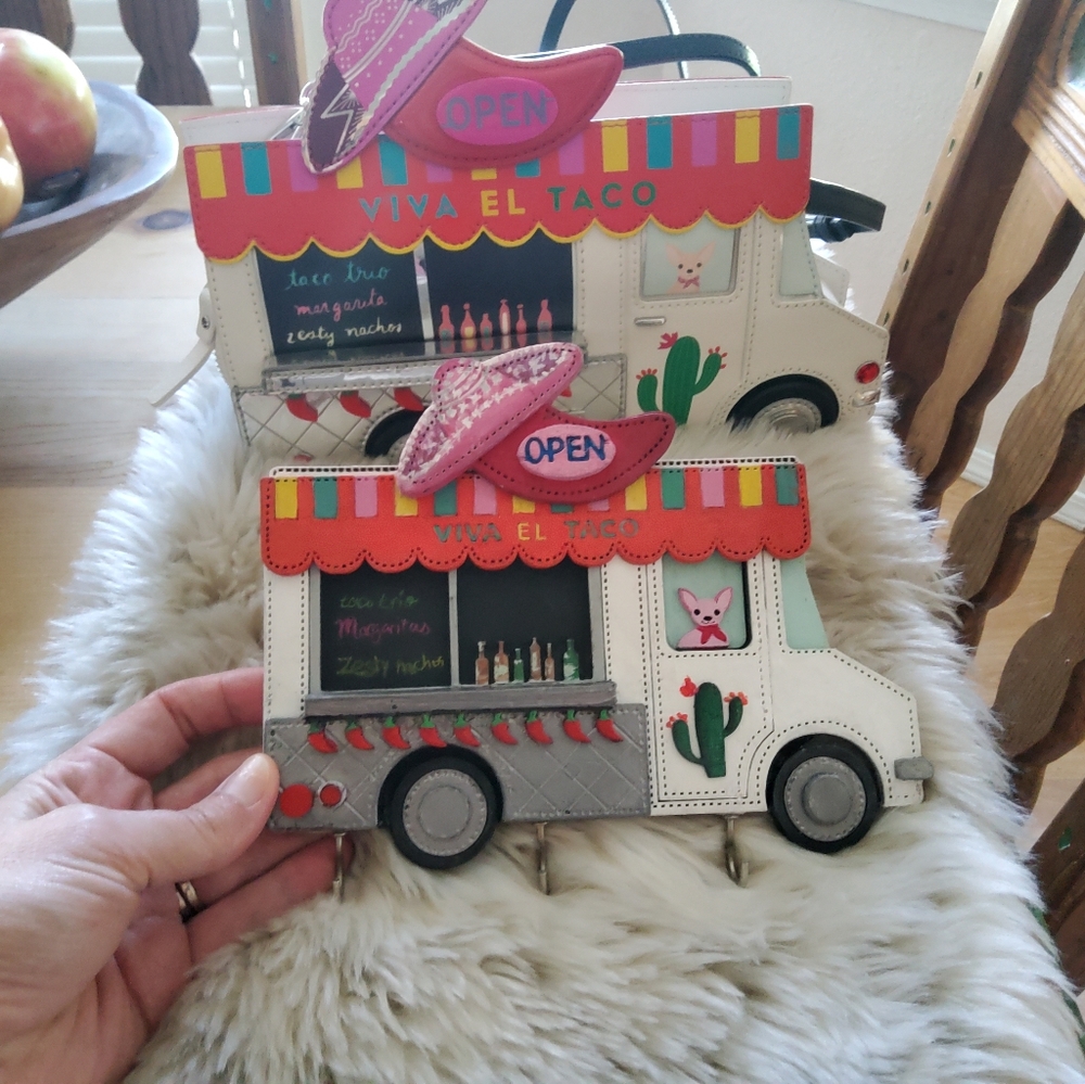 🎈Host Pick🎈Kate Spade Inspired "Taco Truck" Key Holder  Handmade Spectacular